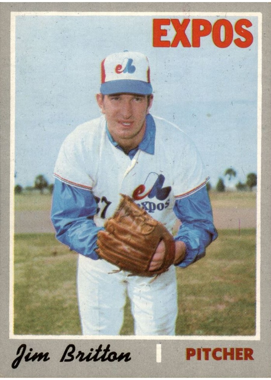 1970 Topps #646 Jim Britton, Montreal Expos