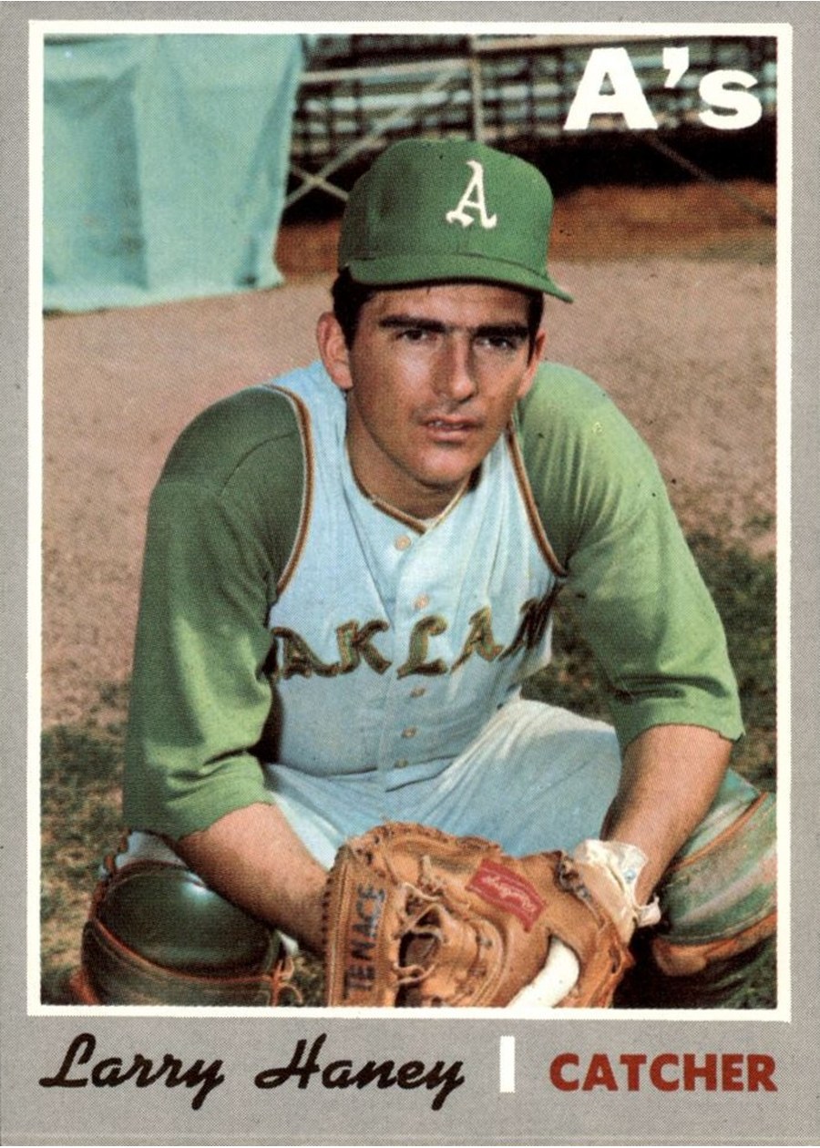 1970 Topps #648 Larry Haney, Oakland Athletics