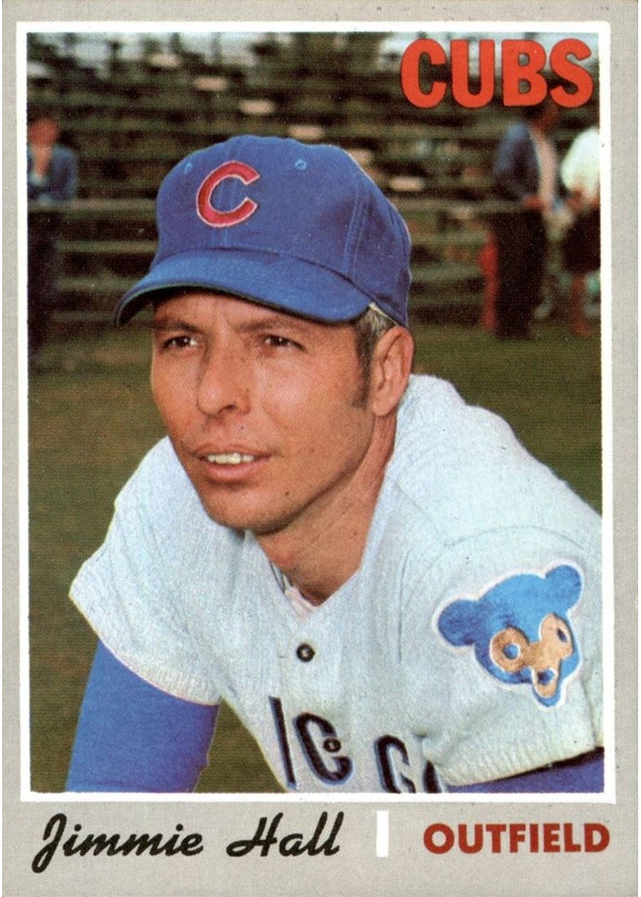 1970 Topps #649 Jimmie Hall, Chicago Cubs