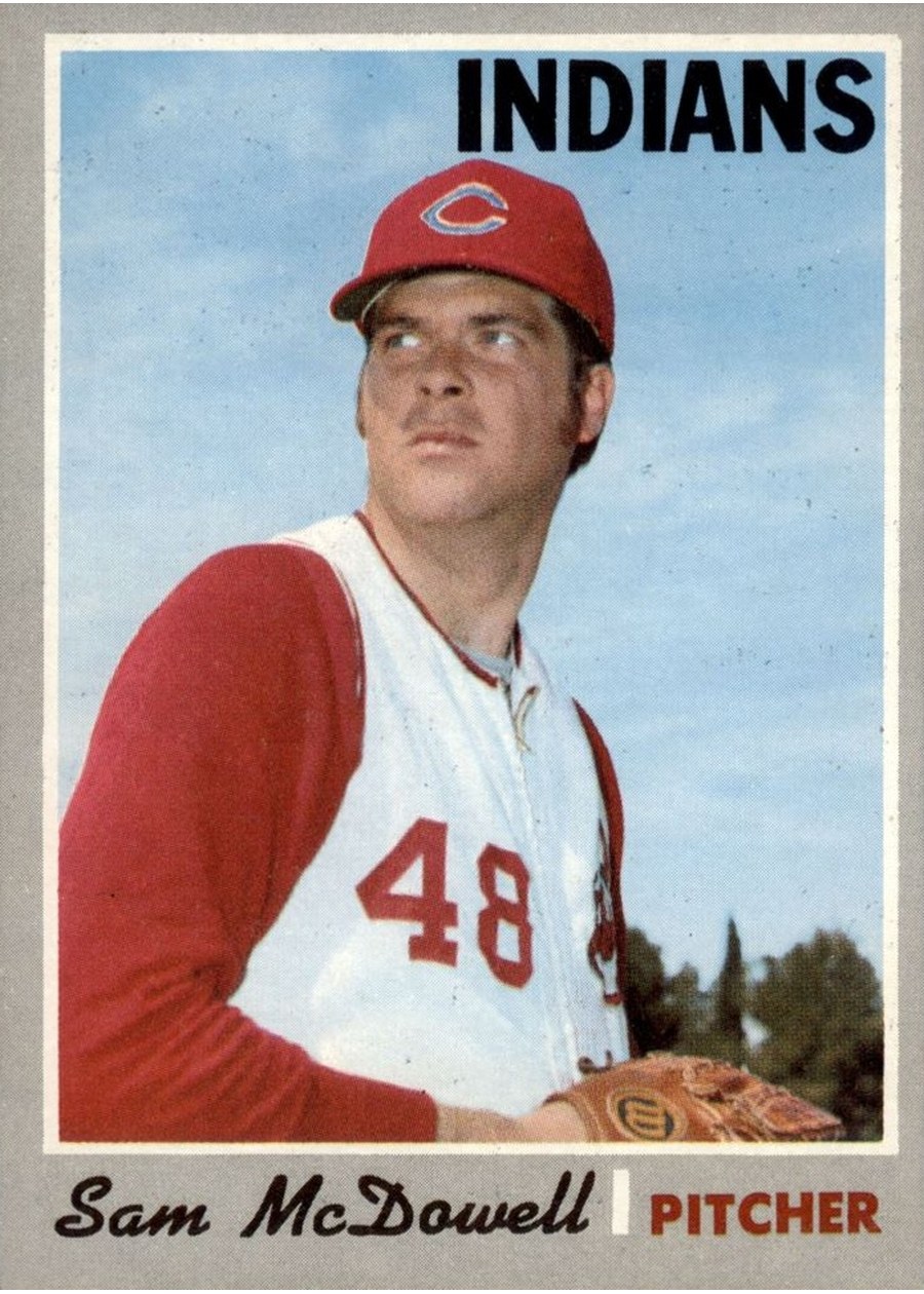 1970 Topps #650 Sam McDowell, Cleveland Indians