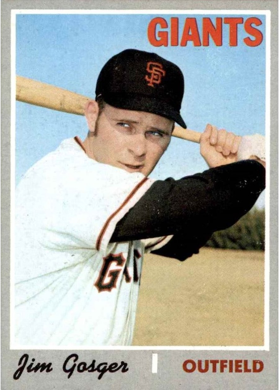 1970 Topps #651 Jim Gosger, San Francisco Giants