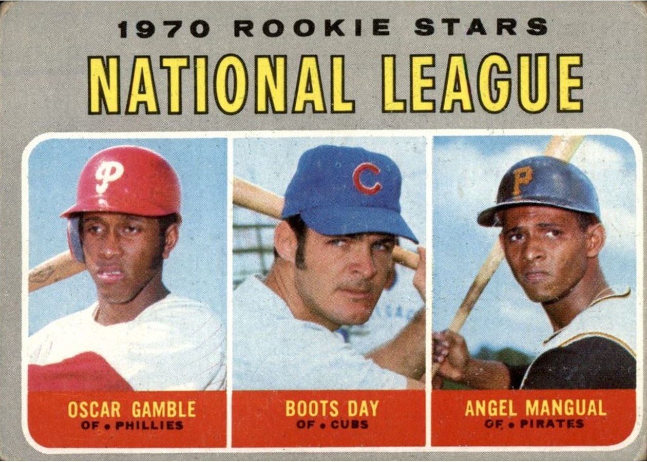 1970 Topps #654 N.L. 1970 Rookie Stars, Philadelphia Phillies / Chicago Cubs / Pittsburgh Pirates