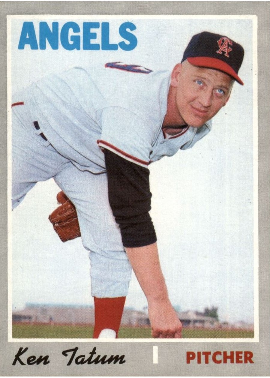 1970 Topps #658 Ken Tatum, California Angels