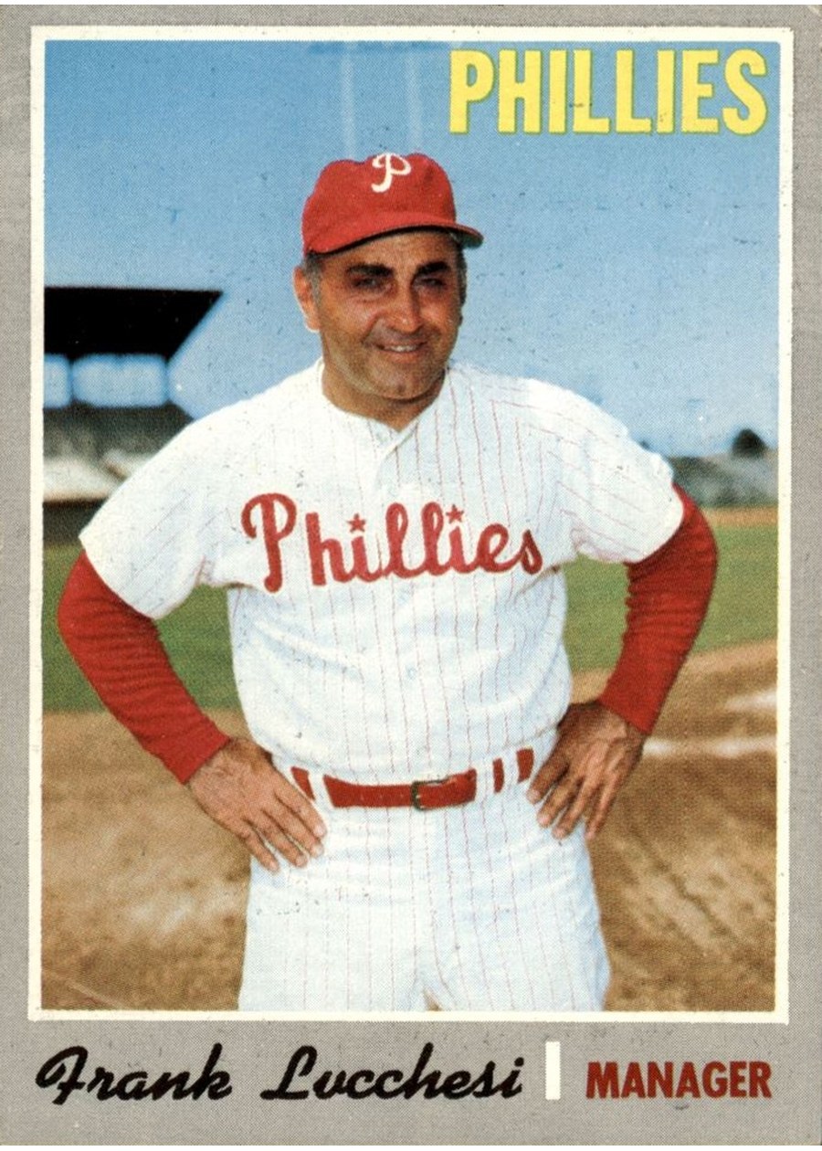 1970 Topps #662 Frank Lucchesi, Philadelphia Phillies