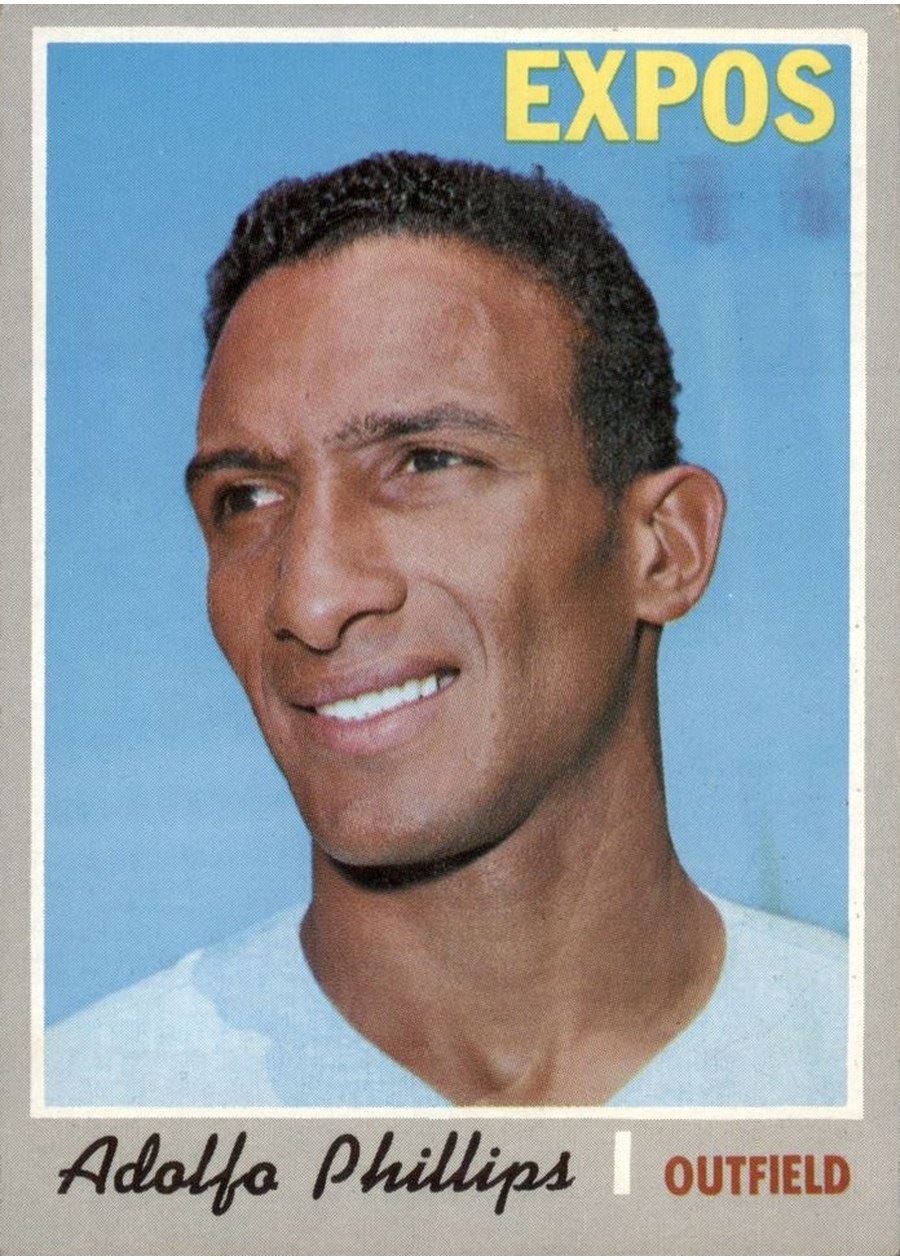 1970 Topps #666 Adolfo Phillips, Montreal Expos
