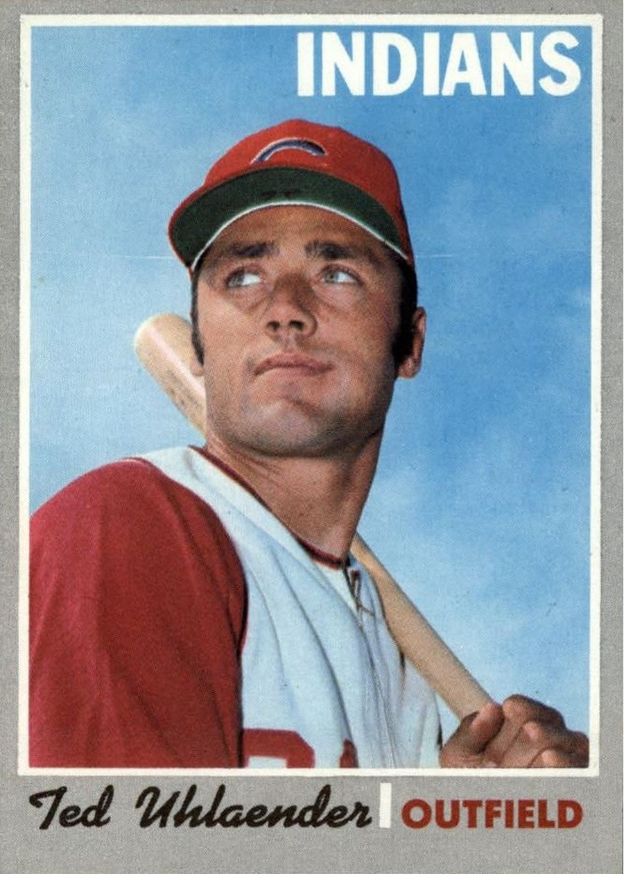 1970 Topps #673 Ted Uhlaender, Cleveland Indians