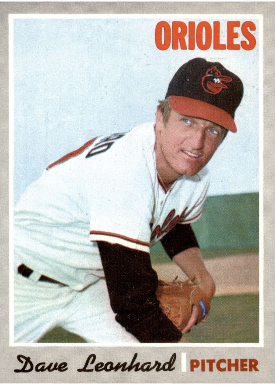 1970 Topps #674 Dave Leonhard, Baltimore Orioles