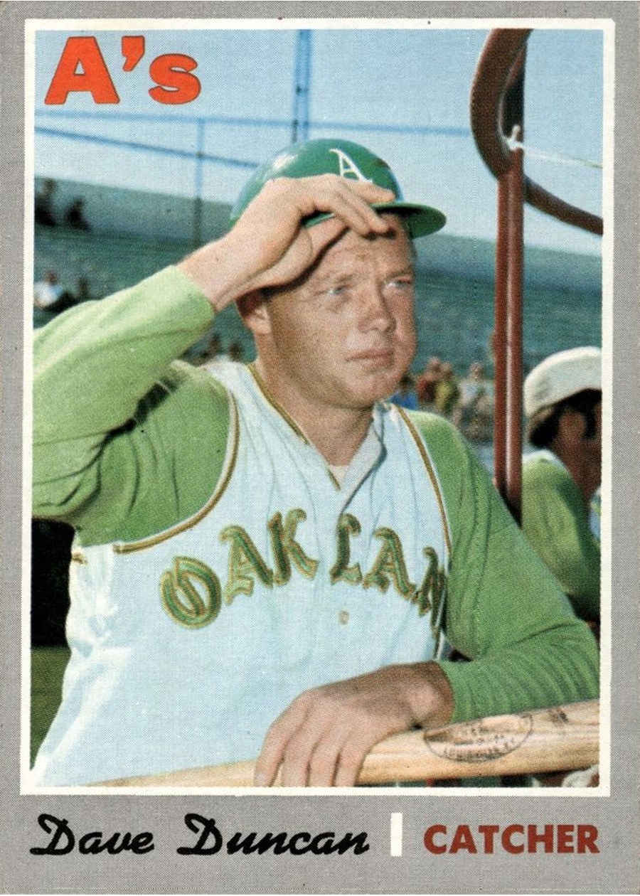 1970 Topps #678 Dave Duncan, Oakland Athletics
