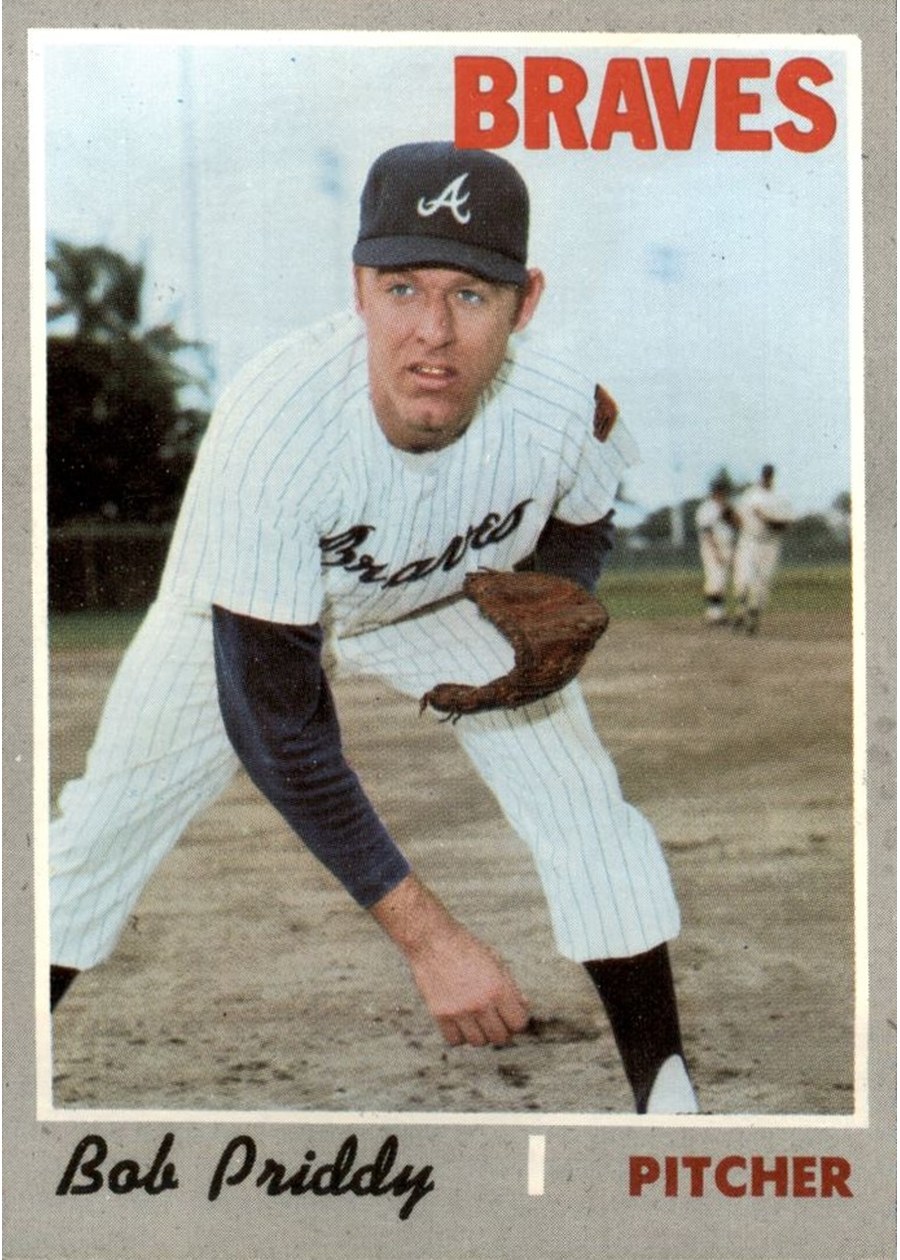 1970 Topps #687 Bob Priddy, Atlanta Braves