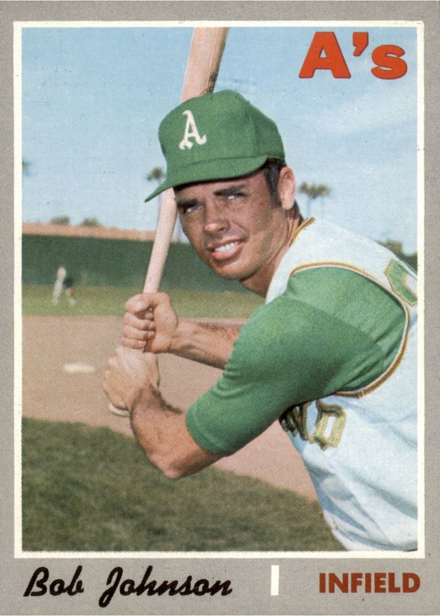 1970 Topps #693 Bob Johnson, Oakland Athletics
