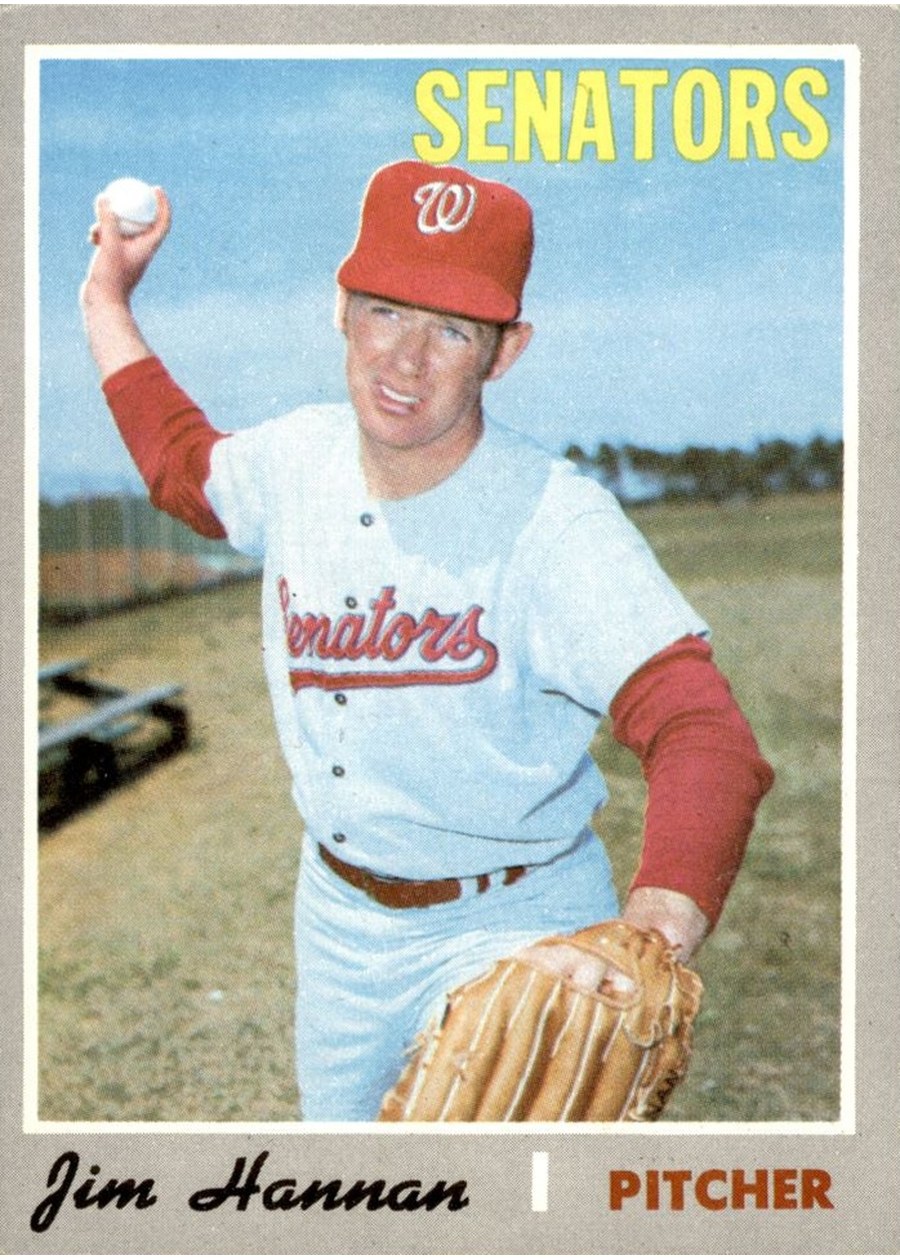 1970 Topps #697 Jim Hannan, Washington Senators