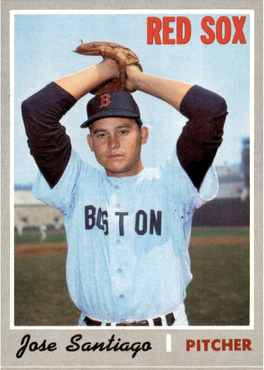 1970 Topps #708 Jose Santiago, Boston Red Sox