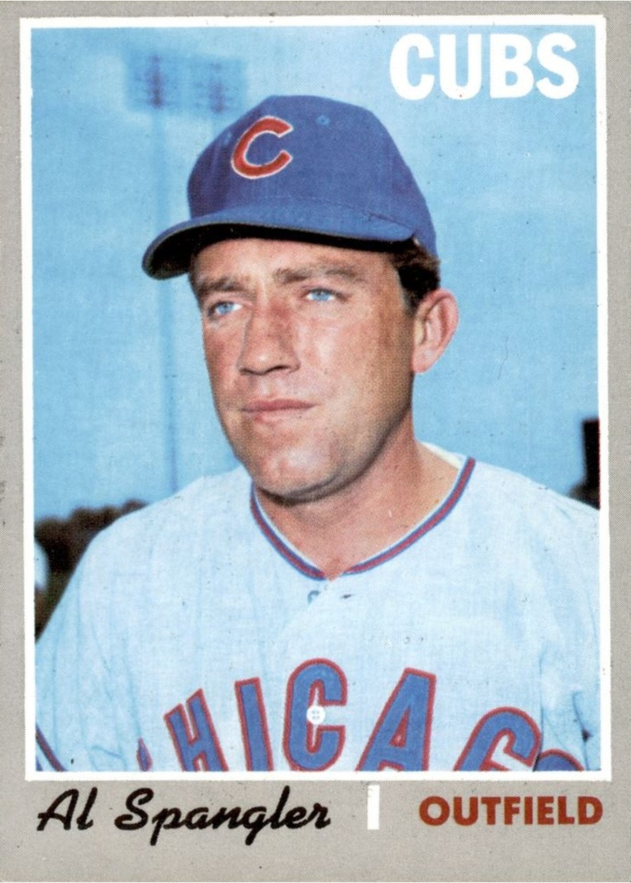 1970 Topps #714 Al Spangler, Chicago Cubs