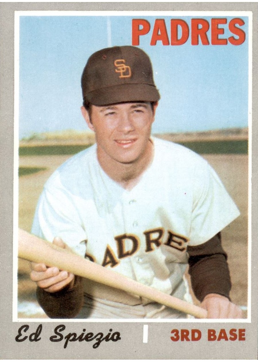 1970 Topps #718 Ed Spiezio, San Diego Padres