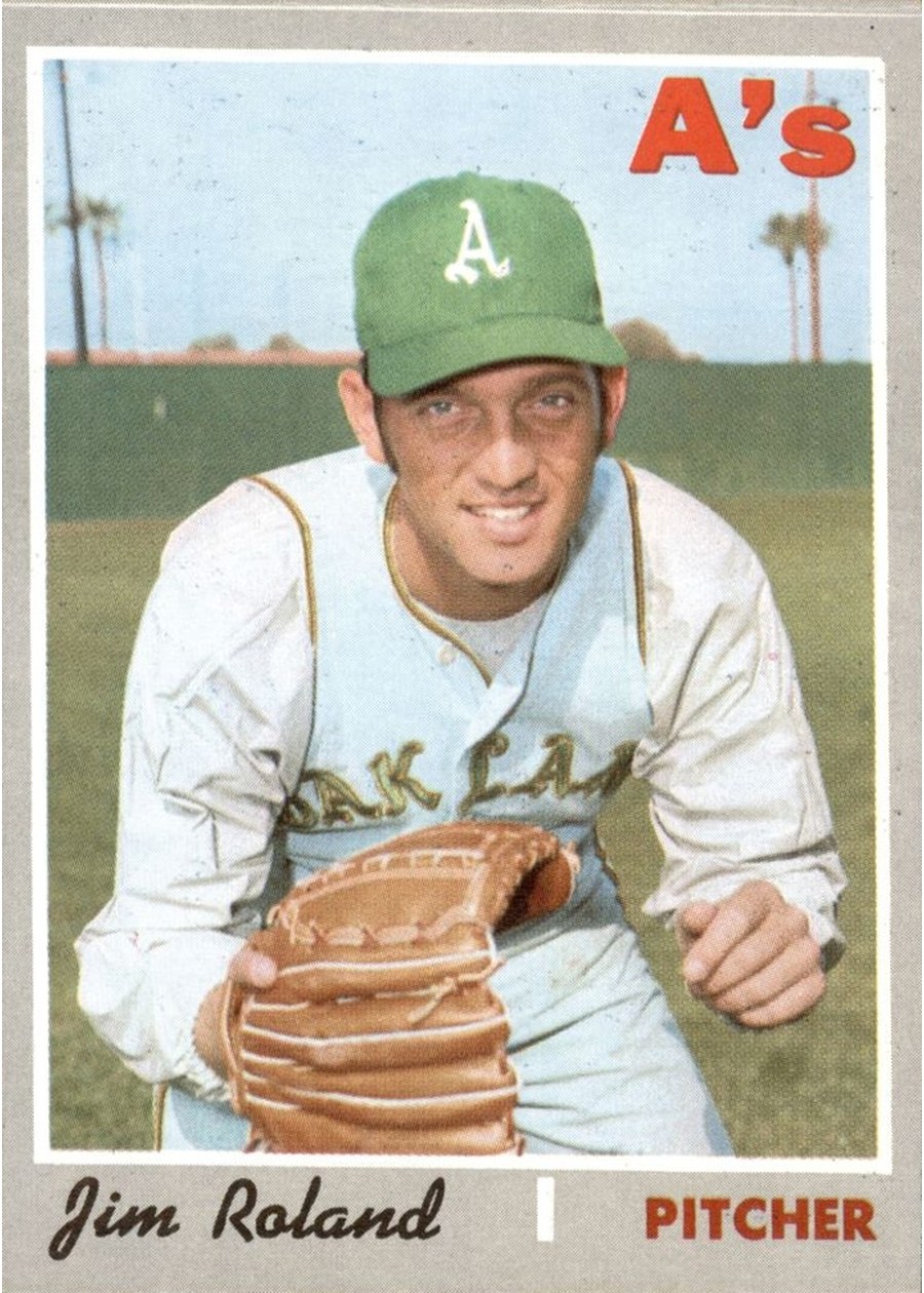 1970 Topps #719 Jim Roland, Oakland Athletics