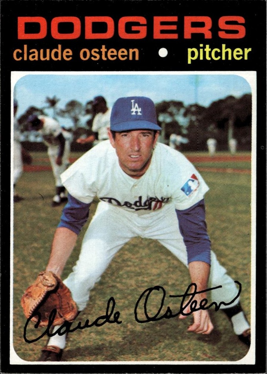 1971 Topps #10 Claude Osteen, Los Angeles Dodgers