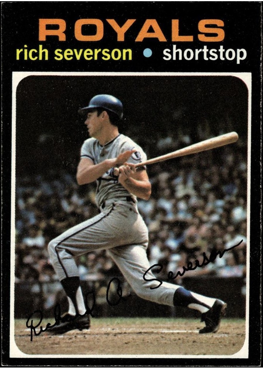 1971 Topps #103 Rich Severson, Kansas City Royals