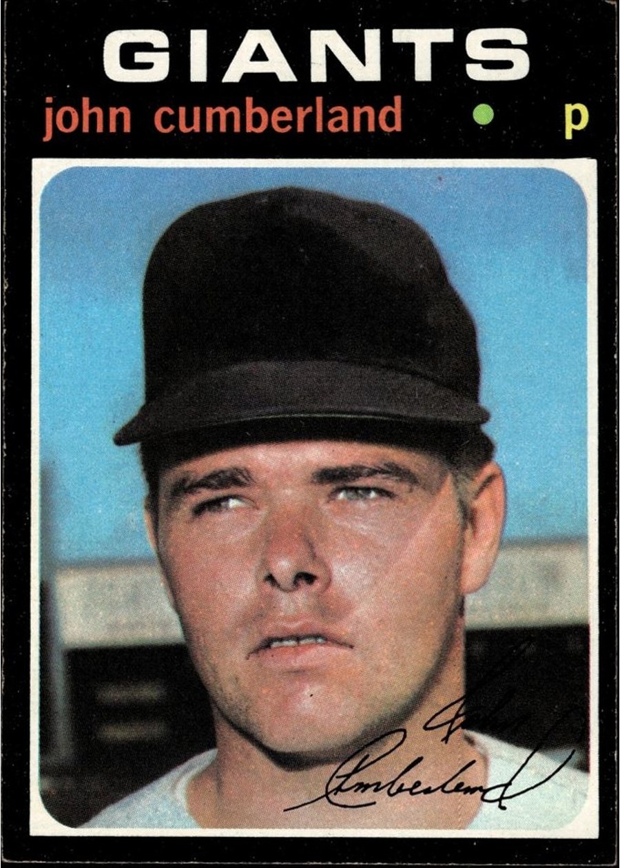 1971 Topps #108 John Cumberland, San Francisco Giants