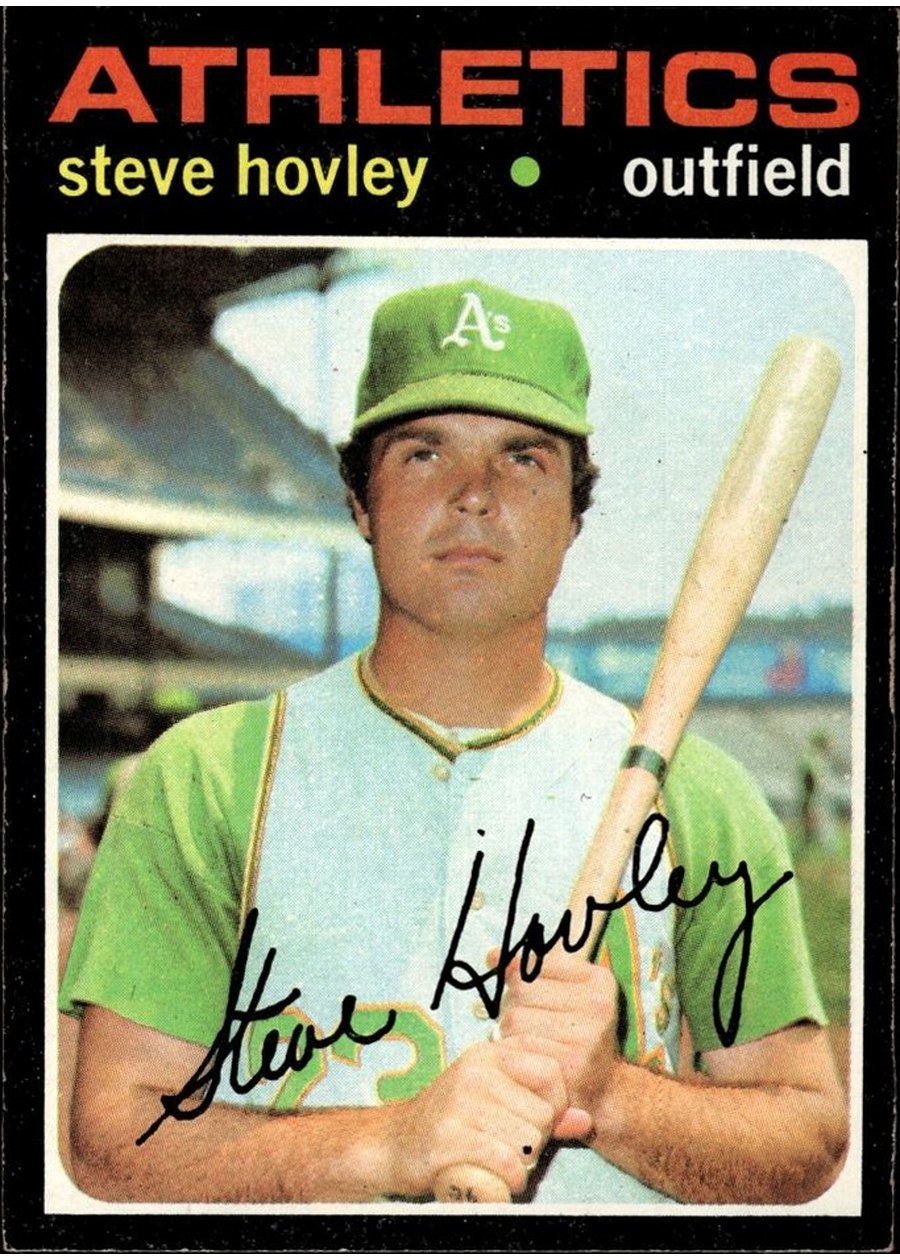 1971 Topps #109 Steve Hovley, Oakland Athletics