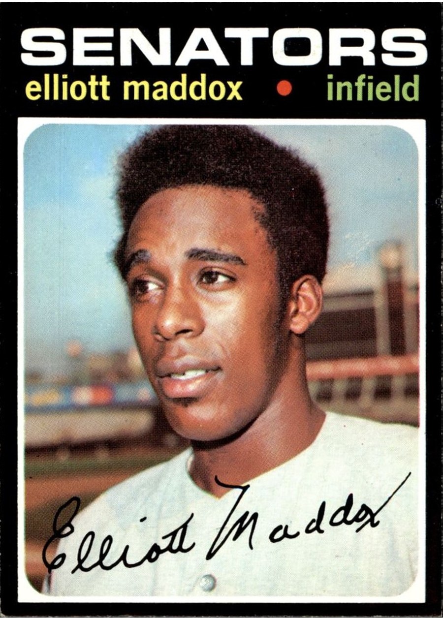 1971 Topps #11 Elliott Maddox, Washington Senators