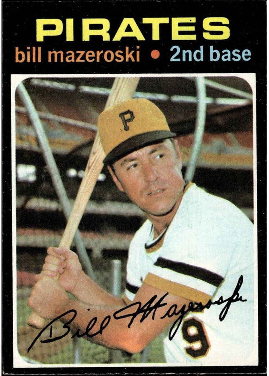 1971 Topps #110 Bill Mazeroski, Pittsburgh Pirates