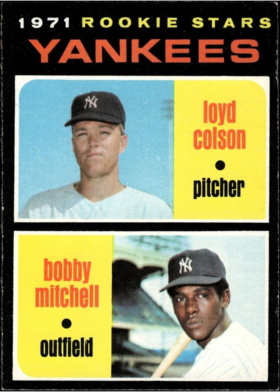 1971 Topps #111 Yankees 1971 Rookie Stars, New York Yankees
