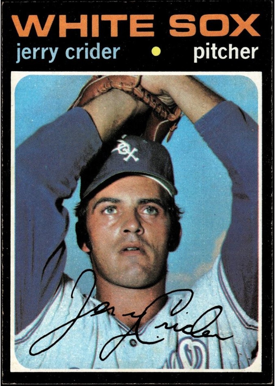 1971 Topps #113 Jerry Crider, Chicago White Sox