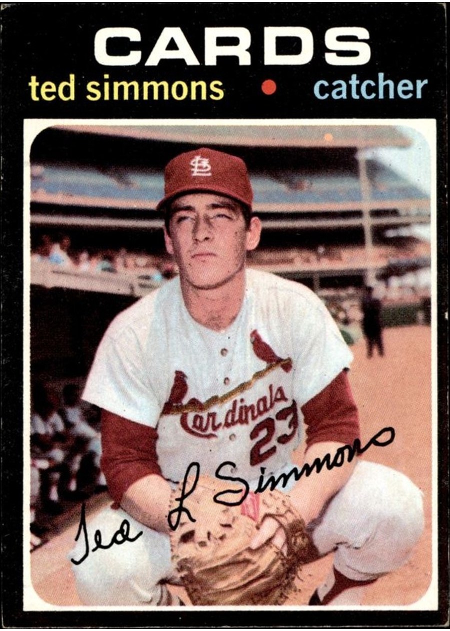 1971 Topps #117 Ted Simmons, St. Louis Cardinals