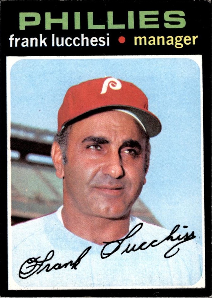 1971 Topps #119 Frank Lucchesi, Philadelphia Phillies