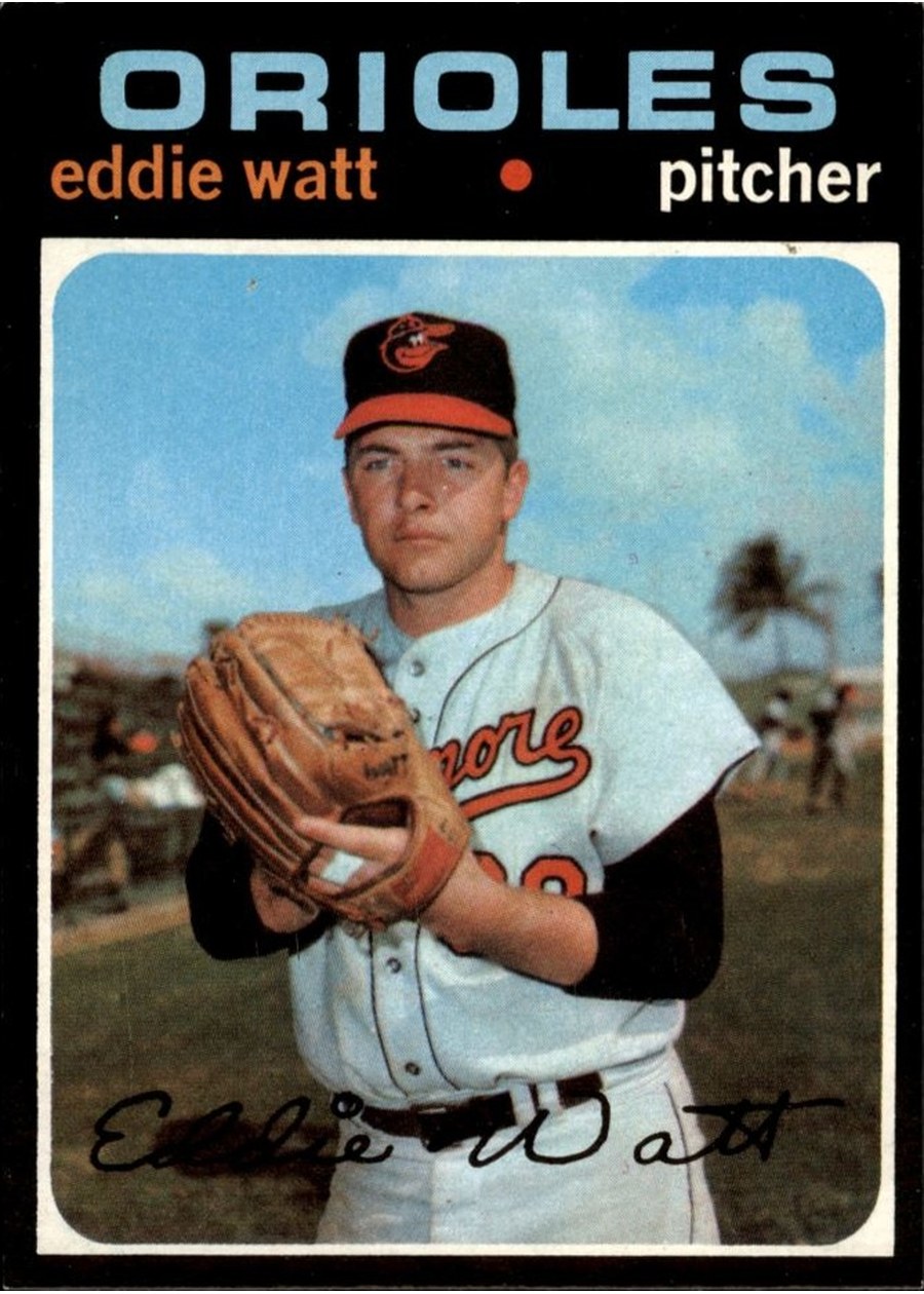 1971 Topps #122 Eddie Watt, Baltimore Orioles