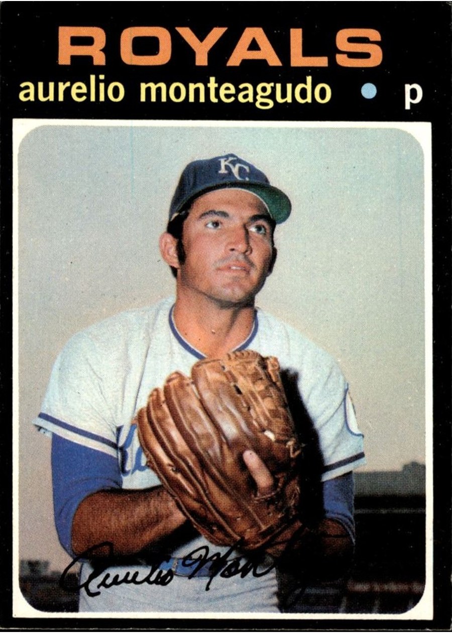 1971 Topps #129 Aurelio Monteagudo, Kansas City Royals
