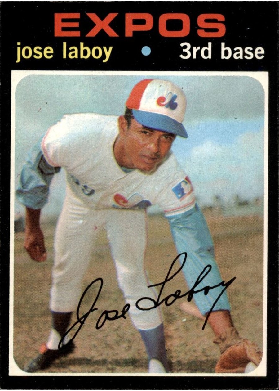 1971 Topps #132 Jose Laboy, Montreal Expos