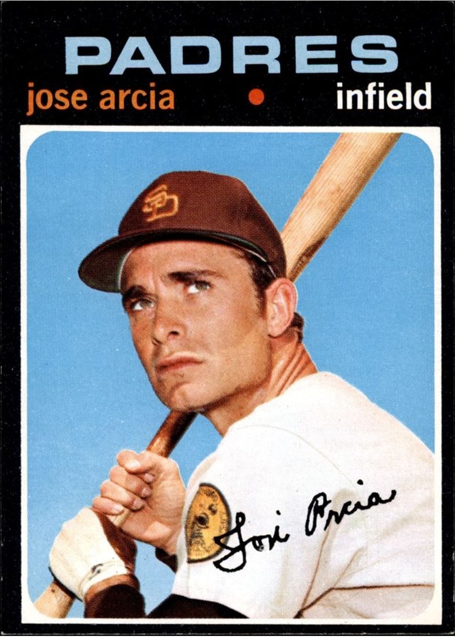 1971 Topps #134 Jose Arcia, San Diego Padres