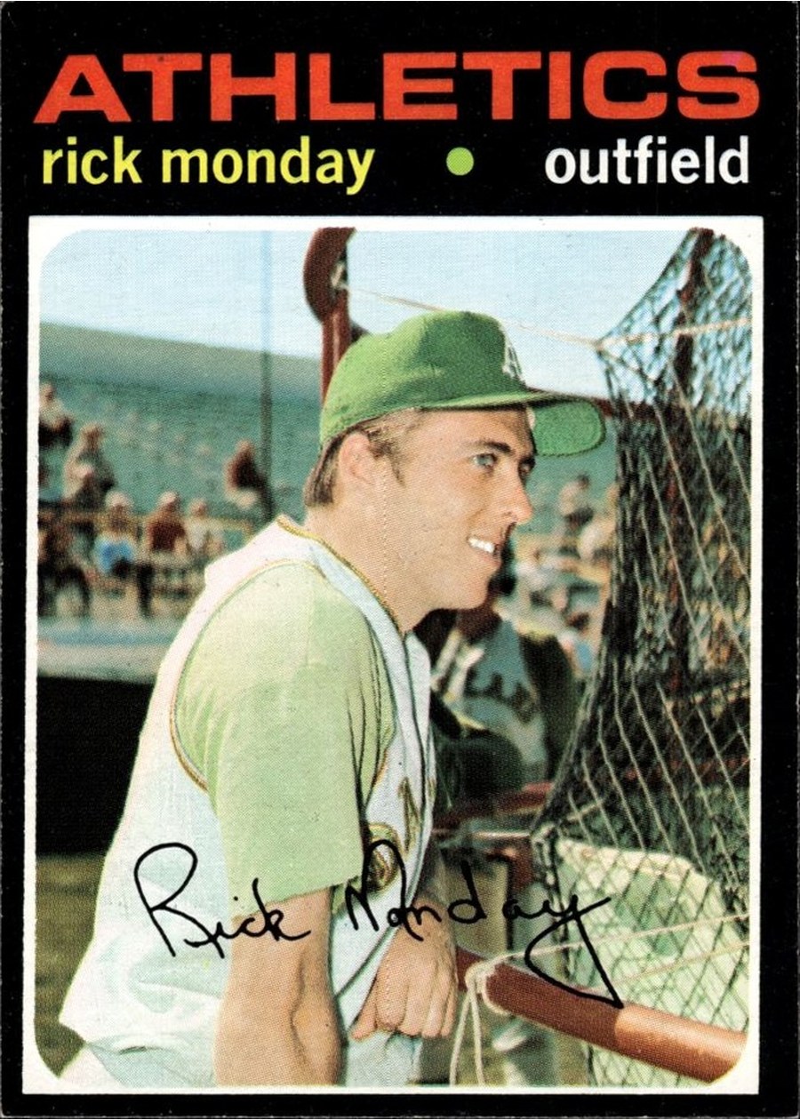 1971 Topps #135 Rick Monday, Oakland Athletics