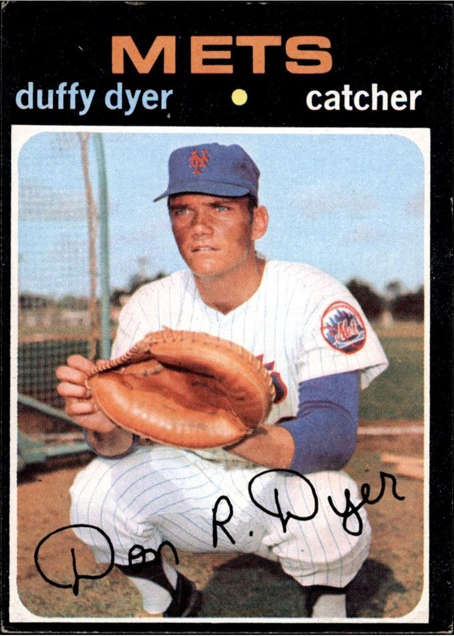 1971 Topps #136 Duffy Dyer, New York Mets