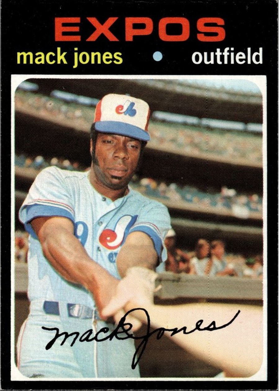 1971 Topps #142 Mack Jones, Montreal Expos