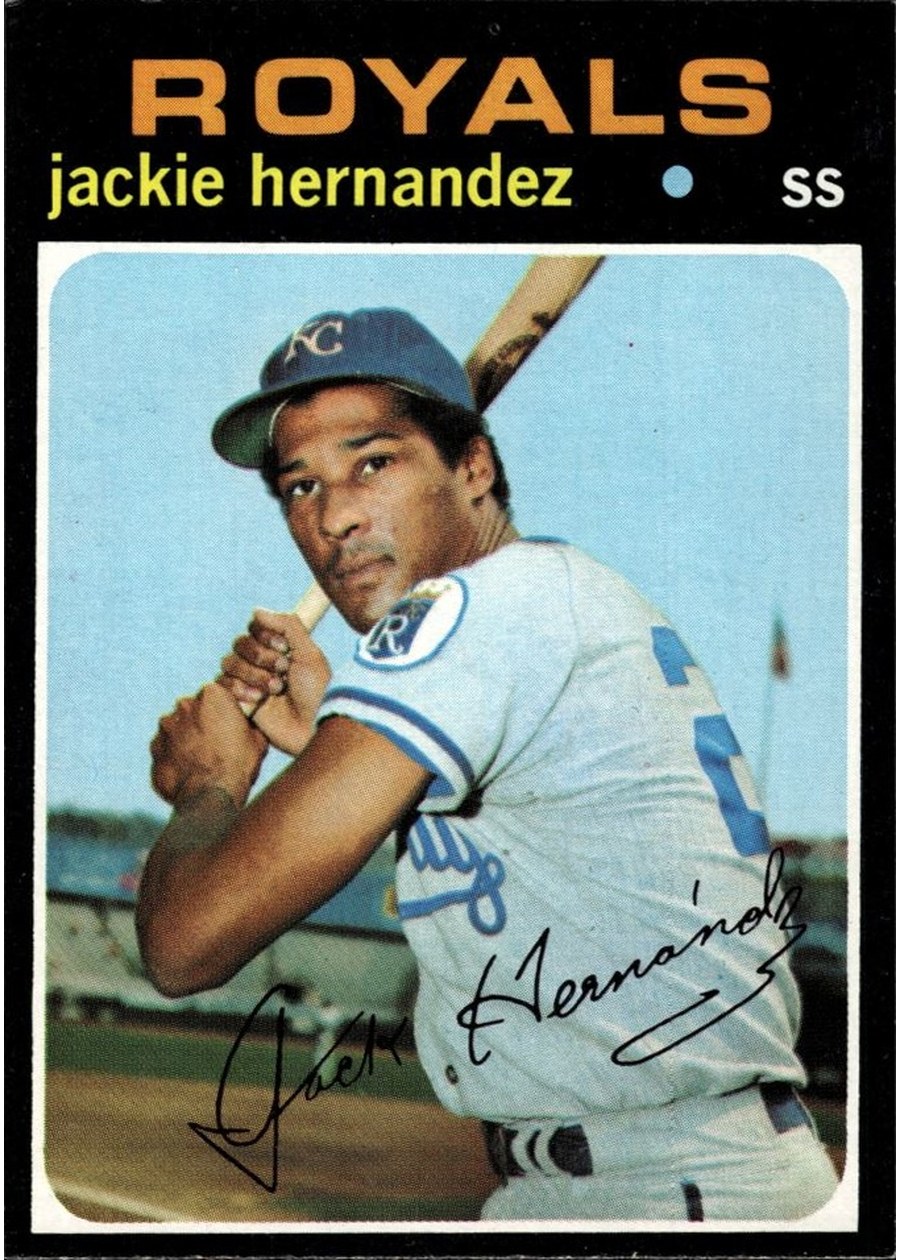1971 Topps #144 Jackie Hernandez, Kansas City Royals