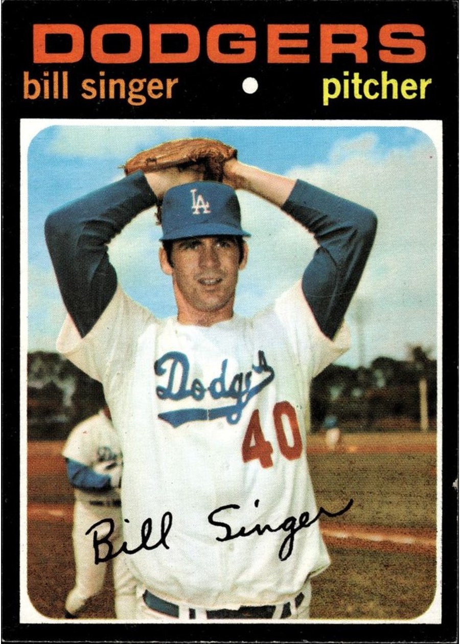 1971 Topps #145 Bill Singer, Los Angeles Dodgers