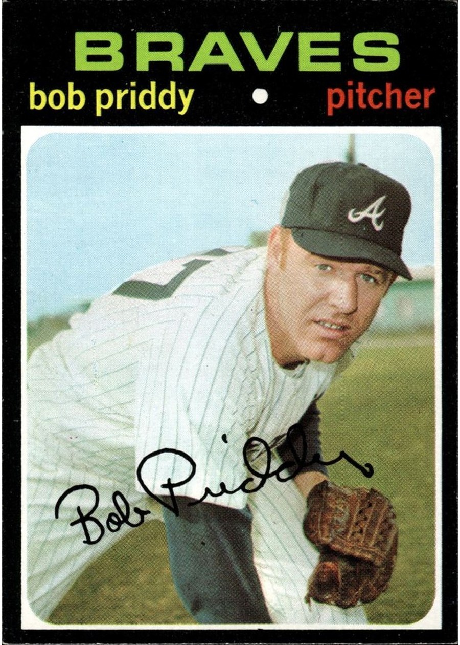 1971 Topps #147 Bob Priddy, Atlanta Braves