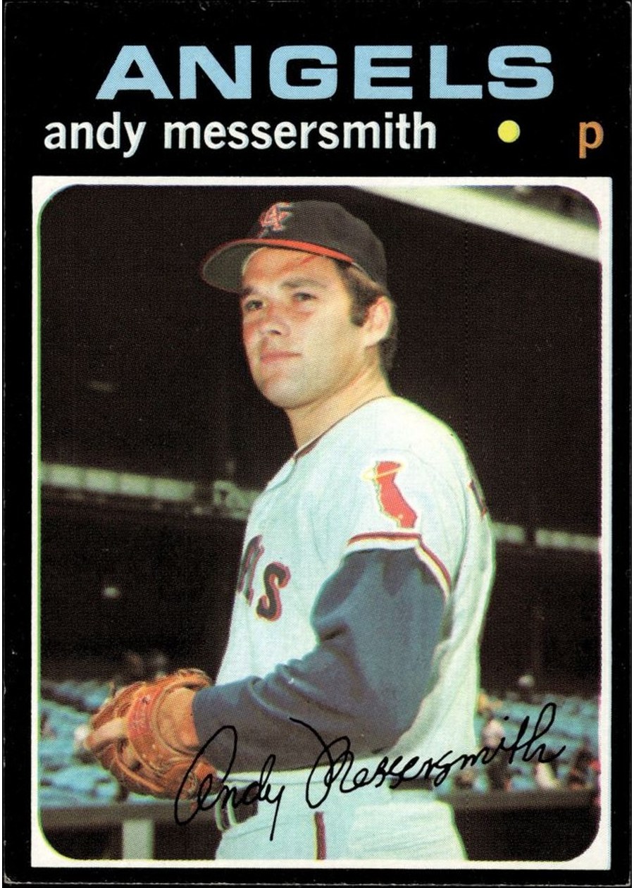 1971 Topps #15 Andy Messersmith, California Angels