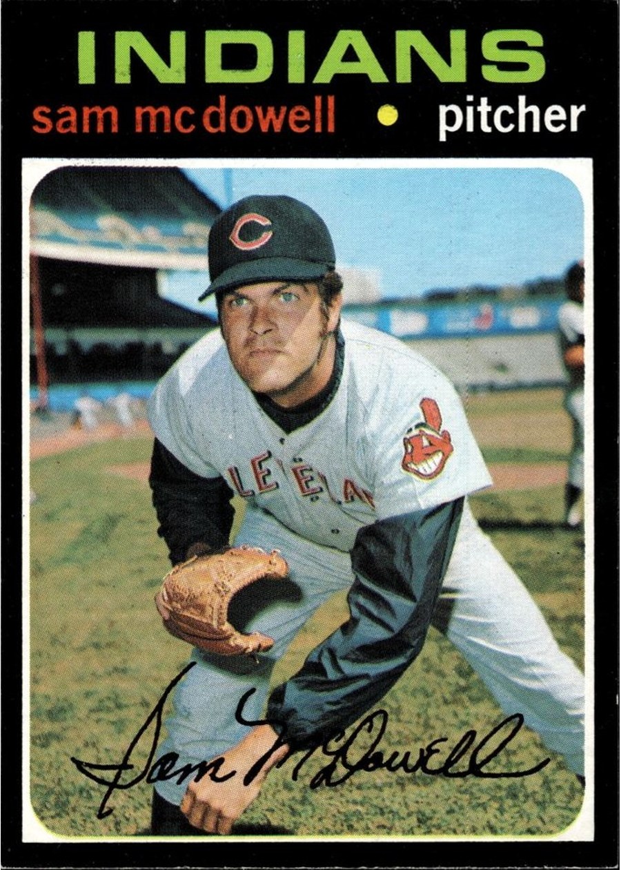 1971 Topps #150 Sam McDowell, Cleveland Indians