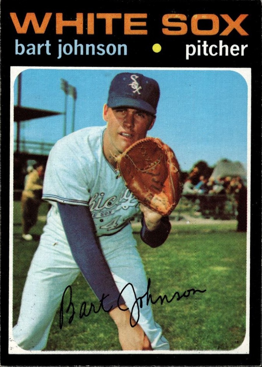 1971 Topps #156 Bart Johnson, Chicago White Sox
