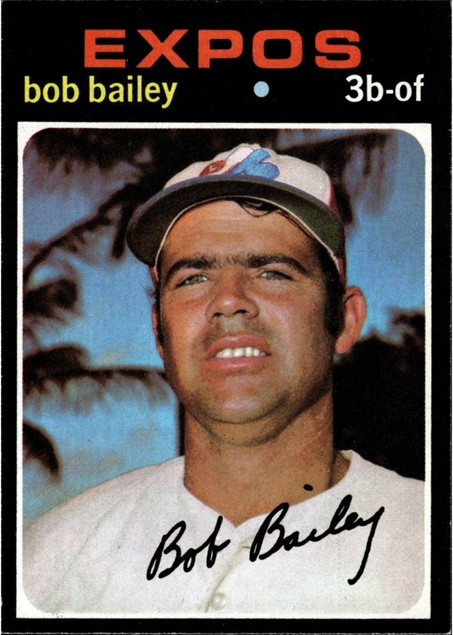 1971 Topps #157 Bob Bailey, Montreal Expos