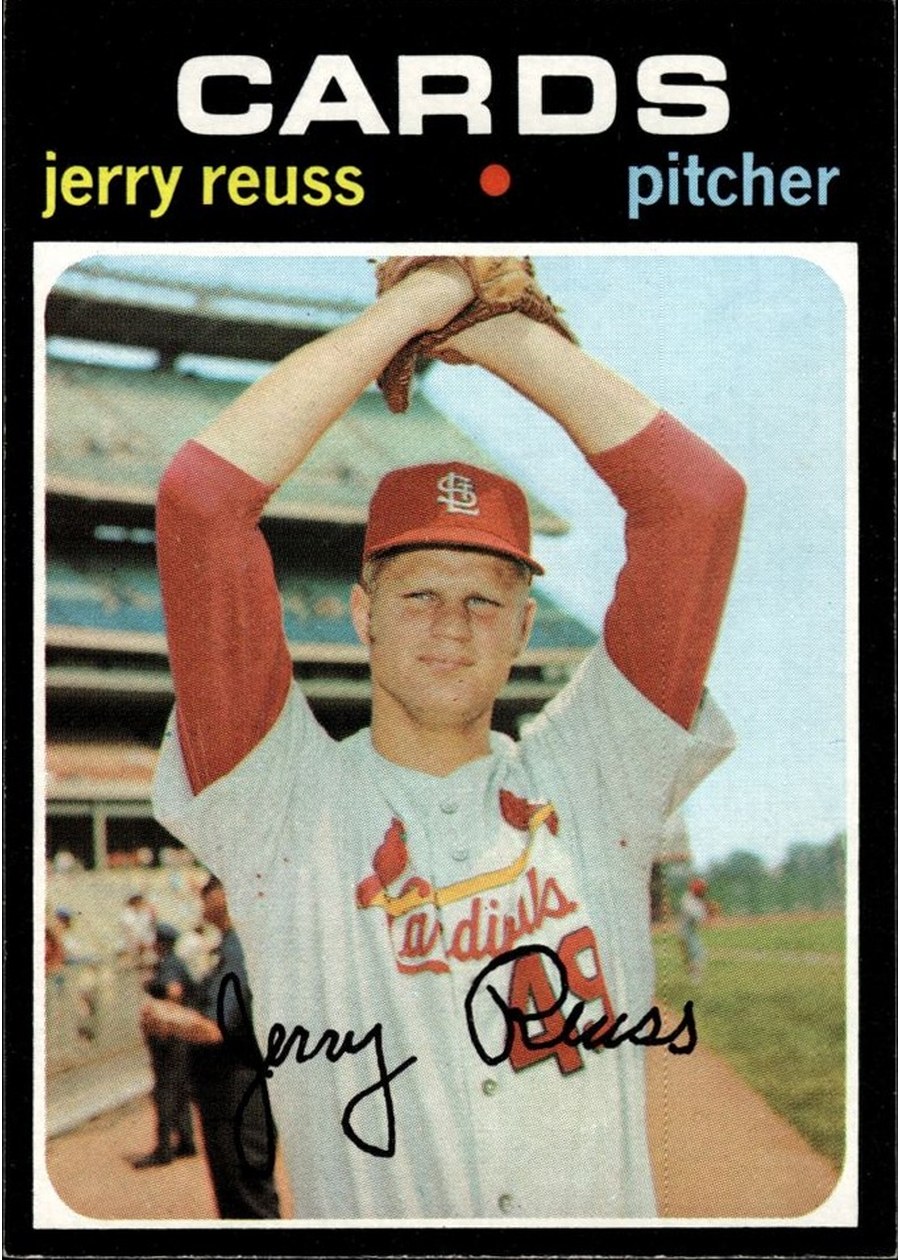 1971 Topps #158 Jerry Reuss, St. Louis Cardinals