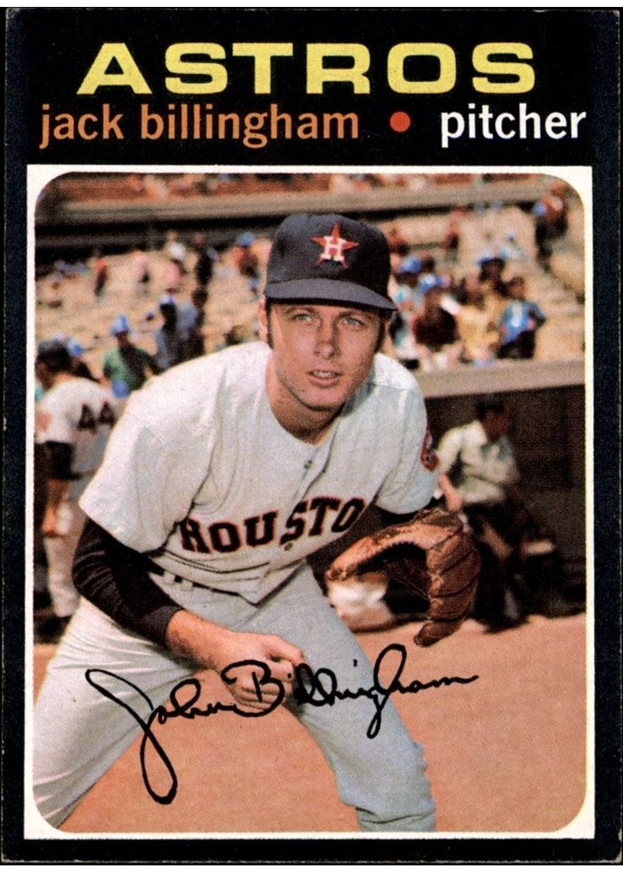 1971 Topps #162 Jack Billingham, Houston Astros
