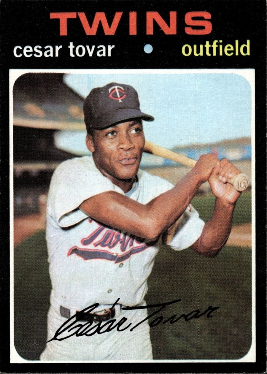 1971 Topps #165 Cesar Tovar, Minnesota Twins