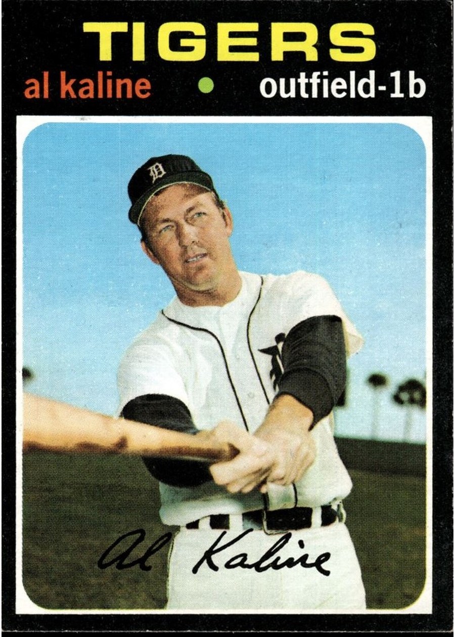 1971 Topps #180 Al Kaline, Detroit Tigers