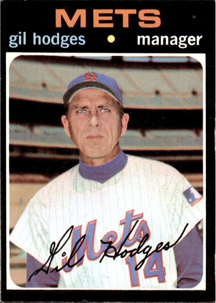 1971 Topps #183 Gil Hodges, New York Mets