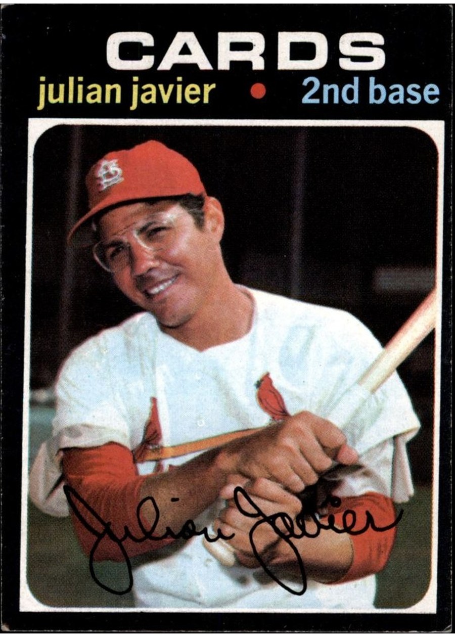 1971 Topps #185 Julian Javier, St. Louis Cardinals