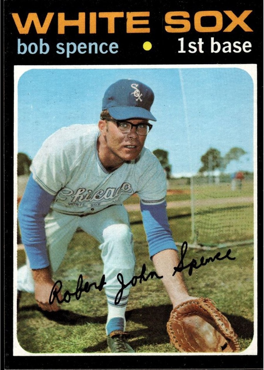 1971 Topps #186 Bob Spence, Chicago White Sox